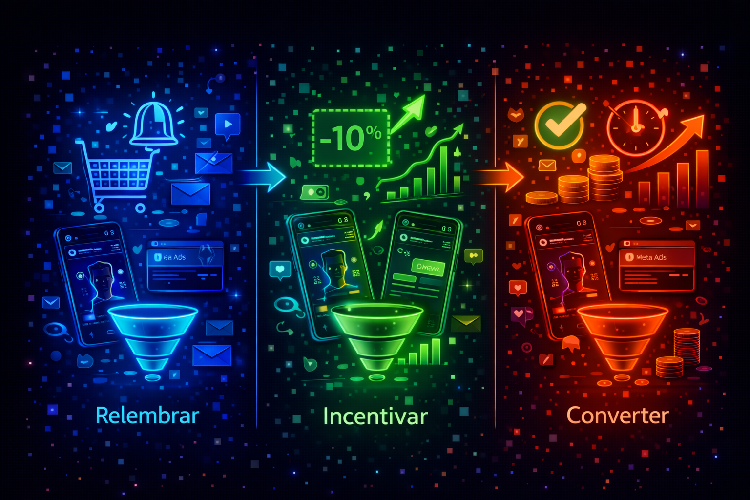 Remarketing de abandono de carrinho em 7 dias