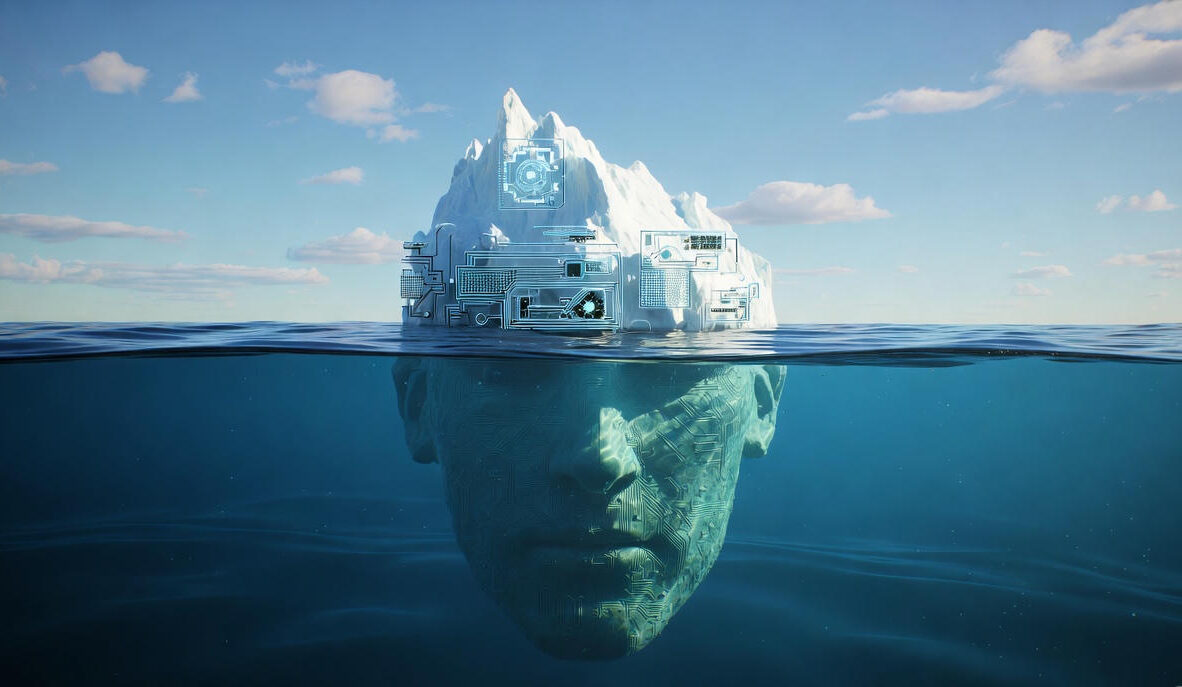 Imagem: Conceito visual de "Marketing 5.0" (Gerada por IA).